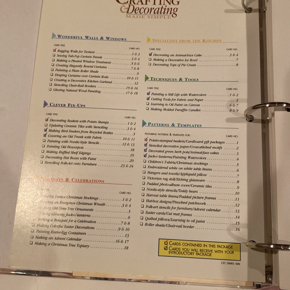 “Crafting & Decorating Made Simple,” an all-inclusive binder - Picture 3 of 4